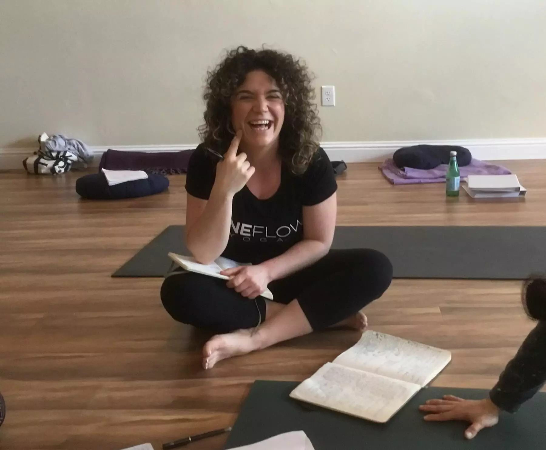 tt one flow yoga laugh